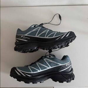 Salomon XT-6 GORE-TEX Shoes - Gray and Black